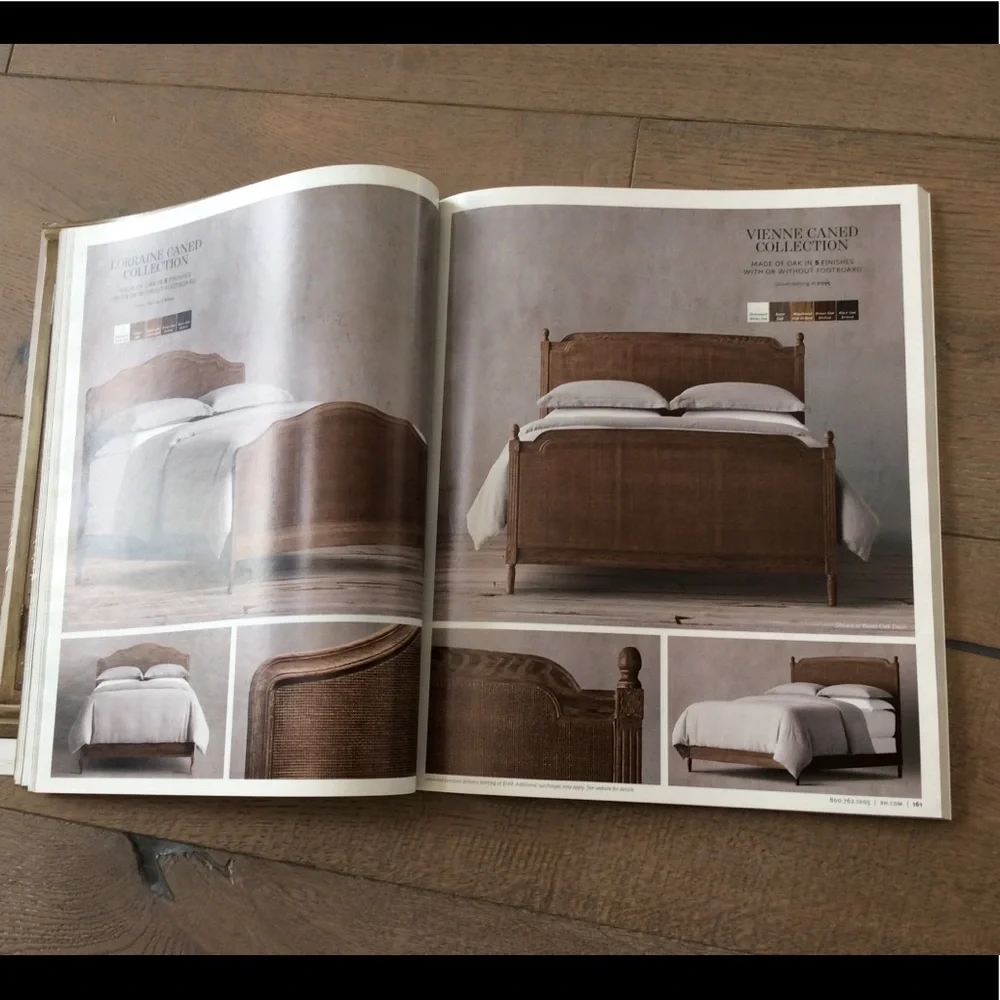 RH restoration hardware catalog table look book